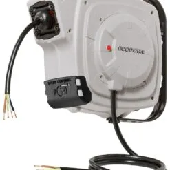 Ecodora 0E5515F Enrouleur Mural 9+1M Câble électrique 3G X 2,5 H05 Avec Speedcontrol (sans Fiche)