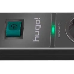 Brennenstuhl 1150610314 Hugo ! Prise Multiple 19.500A Avec Protection Contre Les Surtensions 4 Gang Anthracite 2m H05VV-F 3G1,5