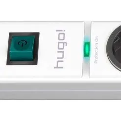 Brennenstuhl 1150610328 Hugo ! Prise Multiple 19.500A Avec Protection Contre Les Surtensions 8 Voies Blanc 2m H05VV-F 3G1,5