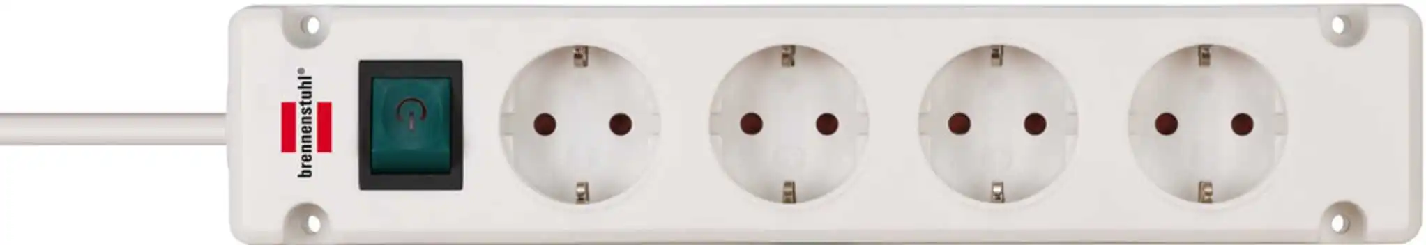 Brennenstuhl 1150650124 Bremounta Prise Multiple 4 Voies Blanc 1,5m H05VV-F 3G1,5 6 Brennenstuhl 1150650124 Bremounta Prise Multiple 4 Voies Blanc 1,5m H05VV-F 3G1,5 – Image 4