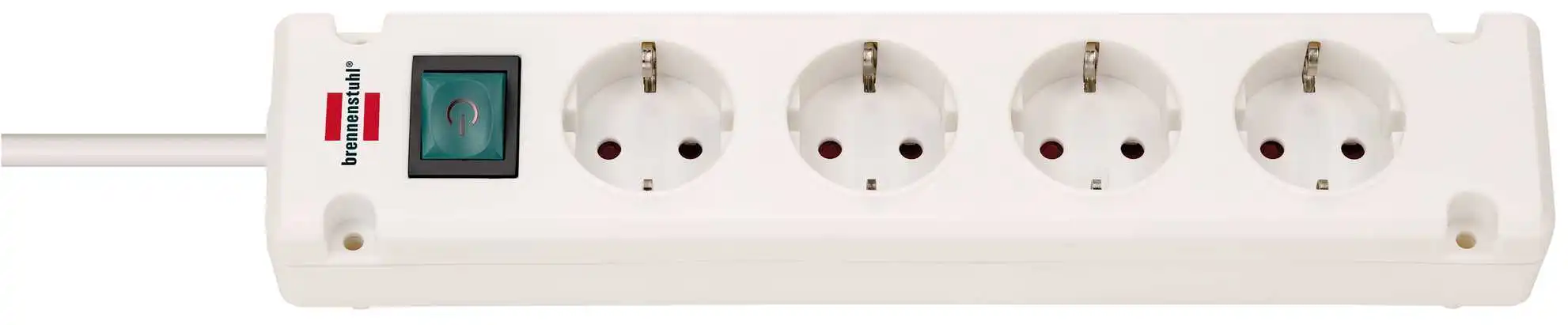 Brennenstuhl 1150650124 Bremounta Prise Multiple 4 Voies Blanc 1,5m H05VV-F 3G1,5 3 Brennenstuhl 1150650124 Bremounta Prise Multiple 4 Voies Blanc 1,5m H05VV-F 3G1,5