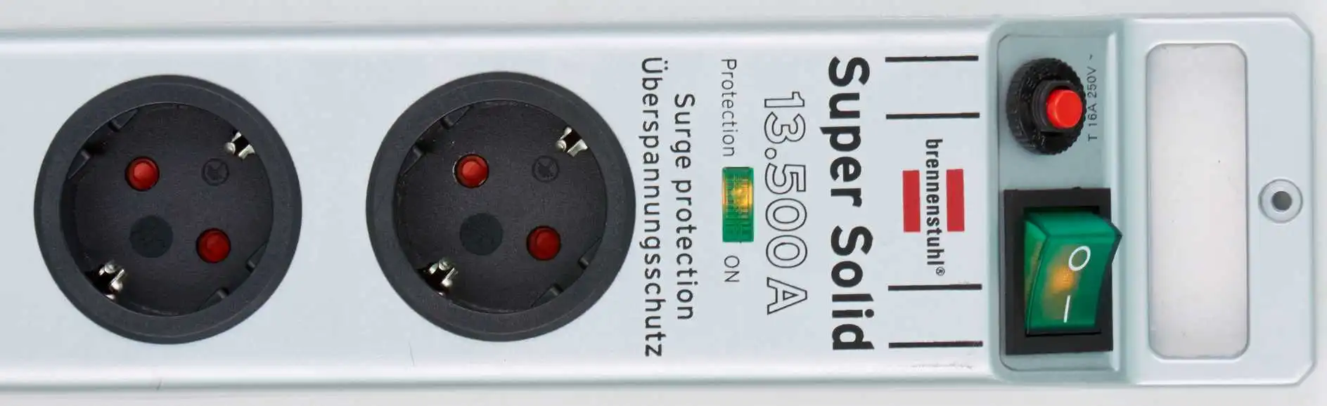 Brennenstuhl 1153340315 Prise Multiple Super-Solid 13.500A Avec Protection Contre Les Surtensions 5 Voies Argent 2,5 M H05VV-F 3G1,5 5 Brennenstuhl 1153340315 Prise Multiple Super-Solid 13.500A Avec Protection Contre Les Surtensions 5 Voies Argent 2,5 M H05VV-F 3G1,5 – Image 3