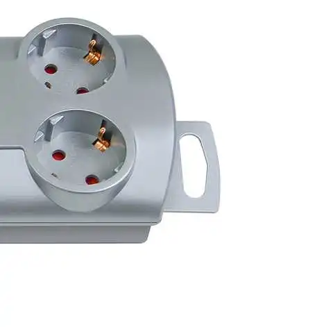 Brennenstuhl 1153390120 Primera-Line Prise Multiple 10 Voies Argent 2m H05VV-F 3G1,5 Les Prises Sont Commutables Par 5 5 Brennenstuhl 1153390120 Primera-Line Prise Multiple 10 Voies Argent 2m H05VV-F 3G1,5 Les Prises Sont Commutables Par 5 – Image 3