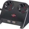 Brennenstuhl 1153500222 Desktop-Power USB Charger 2 USB Charging Socket 2100mA 2-gang Black Polished 1.8m H05VV-F 3G1.5 -Promos Foret diamant Boutique 1153500222 desktop power usb charger 2 usb charging socket 2100ma 2 gang black polished 1 8m h05vv f 3g1 5