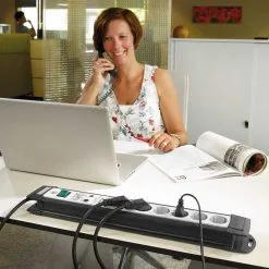 Brennenstuhl 1156050396 Parafoudre Premium-Line 30,000A 6-gang Noir/gris Clair 3m H05VV-F 3G1.5