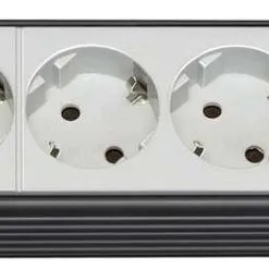 Brennenstuhl 1156057019 Premium-Line Technology 9 Voies Noir/gris Clair 3m H05VV-F 3G1.5 Format 19 Pouces