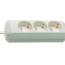 Brennenstuhl 1158610050 Eco-Line 3-gang Blanc 5m H05VV-F 3G1.5