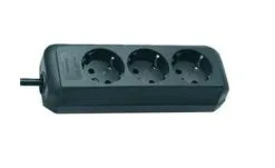 Brennenstuhl 1158620015 Eco-Line 3 Gang Noir 1,5m H05VV-F 3G1,5