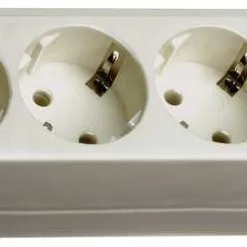 Brennenstuhl 1159350018 Prise Multiple Eco-Line Avec Interrupteur 8 Voies Gris Clair 3m H05VV-F 3G1,5