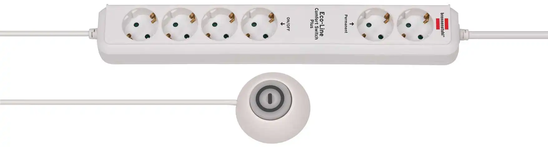 Brennenstuhl 1159560216 Eco-Line Prise Multiple Comfort Switch Plus EL CSP 24 6 Voies Blanc 1.5m H05VV-F 3G1.5 2 Permanentes, 4 Commutables Interrupteur à Pédale Externe 3 Brennenstuhl 1159560216 Eco-Line Prise Multiple Comfort Switch Plus EL CSP 24 6 Voies Blanc 1.5m H05VV-F 3G1.5 2 Permanentes, 4 Commutables Interrupteur à Pédale Externe