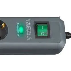 Brennenstuhl 1159710515 Parafoudre Eco-Line 13,500A 6 Fois Anthracite 5m H05VV-F 3G1.5