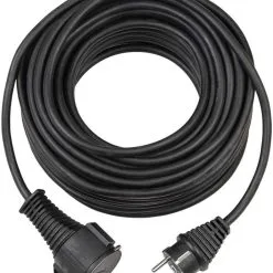 Brennenstuhl 1161470 Câble D'extension En Caoutchouc IP44 25m Noir H05RR-F 3G1,5
