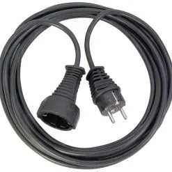 Brennenstuhl 1165480 Rallonge Plastique De Qualité 25m Noir H05VV-F 3G1,5