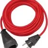 Brennenstuhl 1167460 Rallonge Plastique De Qualité 10m Rouge H05VV-F 3G1,5