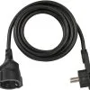Brennenstuhl 1168980030 Rallonge De Qualité En Plastique Avec Fiche Plate 3m H05VV-F3G1,5 Noir