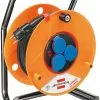 Brennenstuhl 1312500 Brobusta Bretec Enrouleur De Câble 40m H07RN-F 3G1,5 IP44 Pour Chantiers De Construction