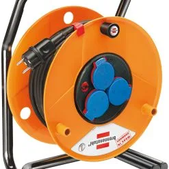 Brennenstuhl 1318930 Brobusta Enrouleur De Câble 40m H07RN-F 3G1,5 IP44 Pour Chantiers