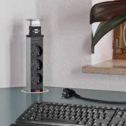 Brennenstuhl 1396200013 Prise Multiple Pour Chargeur USB Tower Power Avec Double Entrée De Charge USB 2m H05VV-F 3G1.5 Entièrement Encastrée Dans Le Plateau De Table -Promos Foret diamant Boutique 1396200013 prise multiple pour chargeur usb tower power avec double entree de charge usb 2m h05vv f 3g1 5 entierement encastree dans le plateau de table 4