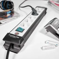 Brennenstuhl 1951340100 Premium-Line Prise Multiple 4 Voies Noir/bleu 1,8m H05VV-F 3G1,5