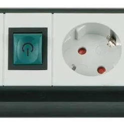 Brennenstuhl 1951550600 Premium-Line Technology Prise Multiple 5 Voies Noir/gris Clair 3m H05VV-F 3G1,5 Commutable Individuellement Pour Les Fiches D'adaptation