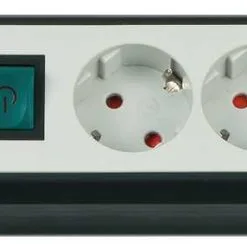 Brennenstuhl 1951560600 Premium-Line Technology Prise Multiple 6 Voies Noir/gris Clair 3m H05VV-F 3G1,5 Commutable à 2 Voies Pour Les Fiches D'adaptation