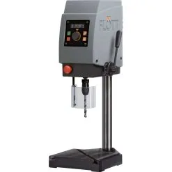 Flott 212506 Turbodrill B12 - Perceuse De Table Avec Dispositif De Filetage, Table Intermédiaire, éclairage LED Et écran Numérique OLED