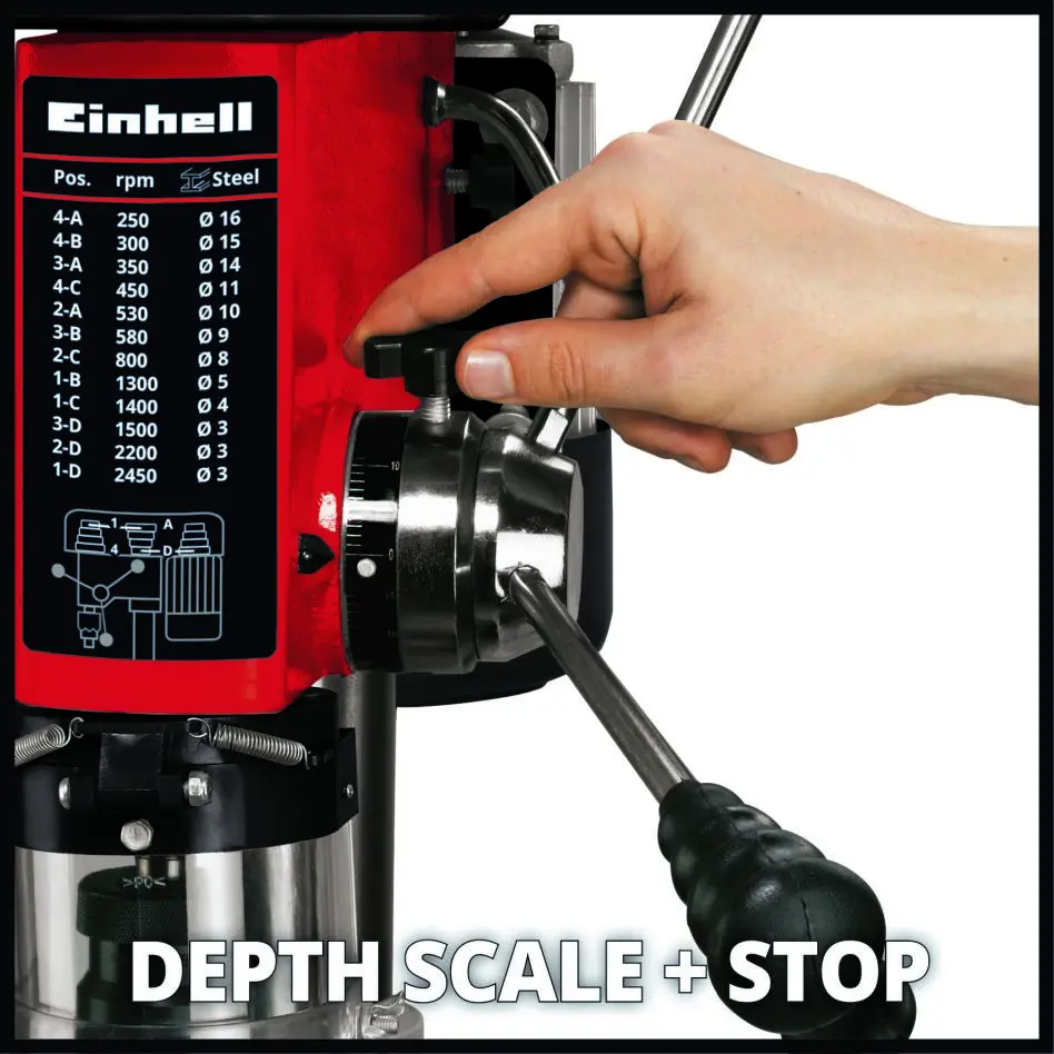 Einhell 4250595 TC-BD 630 Perceuse à Colonne 1,5-16 Mm 630 Watts 4 Einhell 4250595 TC-BD 630 Perceuse à Colonne 1,5-16 Mm 630 Watts – Image 2