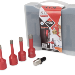 Rubi 50938 Kit Mini Dry Gres - SET WAX DRYBORES 6,8,10,12 + ADAPTATEUR