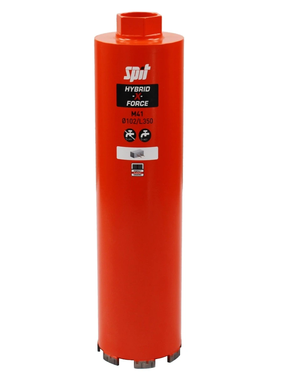 Spit Accessoires 654715 HYBRID-X-FORCE Trépan Diamant Sec Et Humide M41 D.92X350 3 Spit Accessoires 654715 HYBRID-X-FORCE Trépan Diamant Sec Et Humide M41 D.92X350