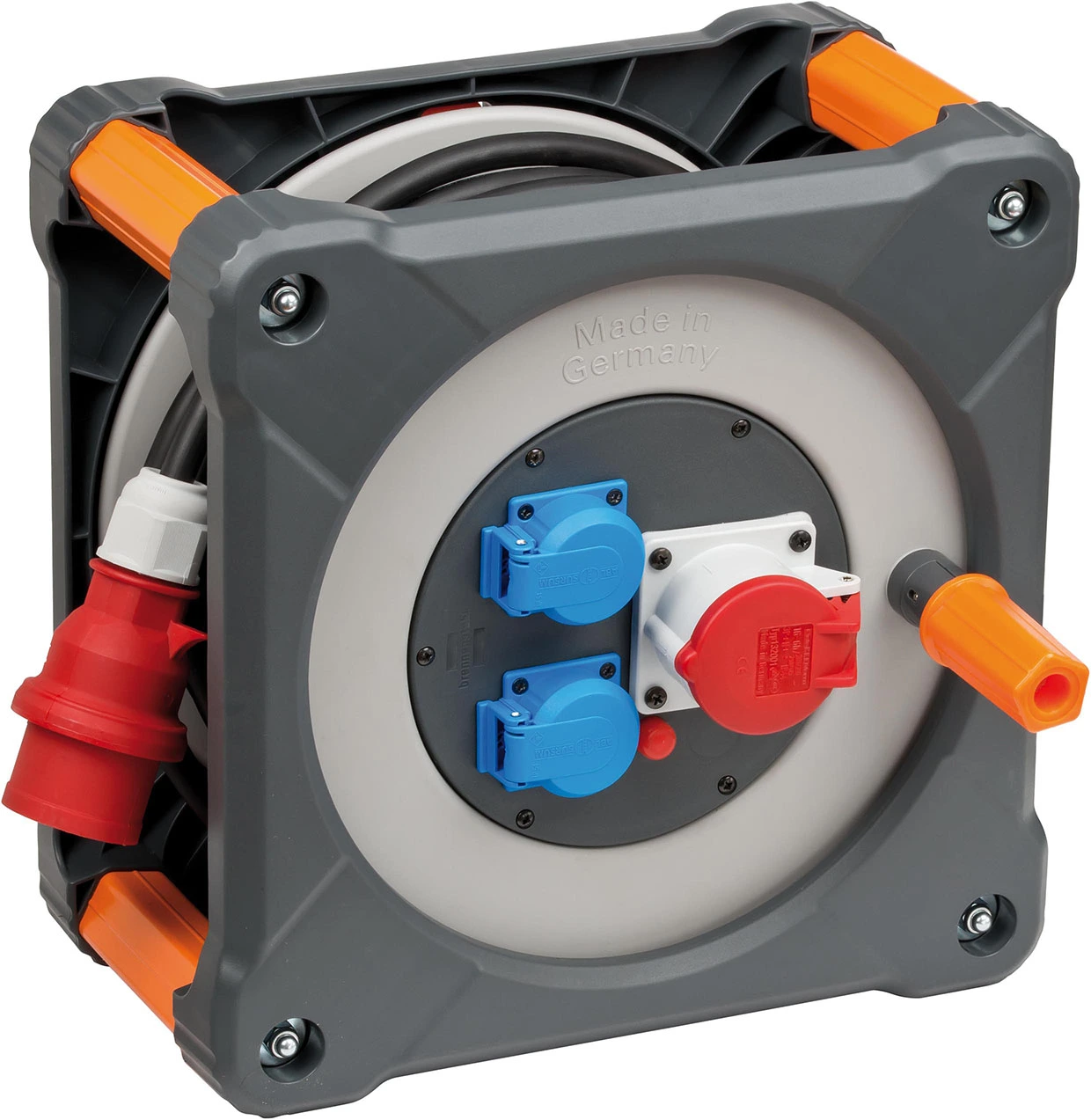 Brennenstuhl ProfessionalLINE 9222300100 Enrouleur De Câble CEE 1 IP44 30m H07RN-F 5G2,5 3 Brennenstuhl ProfessionalLINE 9222300100 Enrouleur De Câble CEE 1 IP44 30m H07RN-F 5G2,5