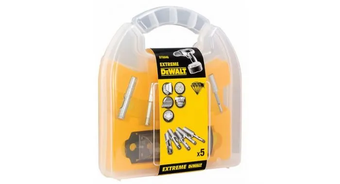 DeWalt Accessoires DT6046-QZ DT6046 Jeu De Forets Diamantés Pour Carrelage 5 Pièces 5/6/7/8/10 Mm Avec Réservoir 3 DeWalt Accessoires DT6046-QZ DT6046 Jeu De Forets Diamantés Pour Carrelage 5 Pièces 5/6/7/8/10 Mm Avec Réservoir