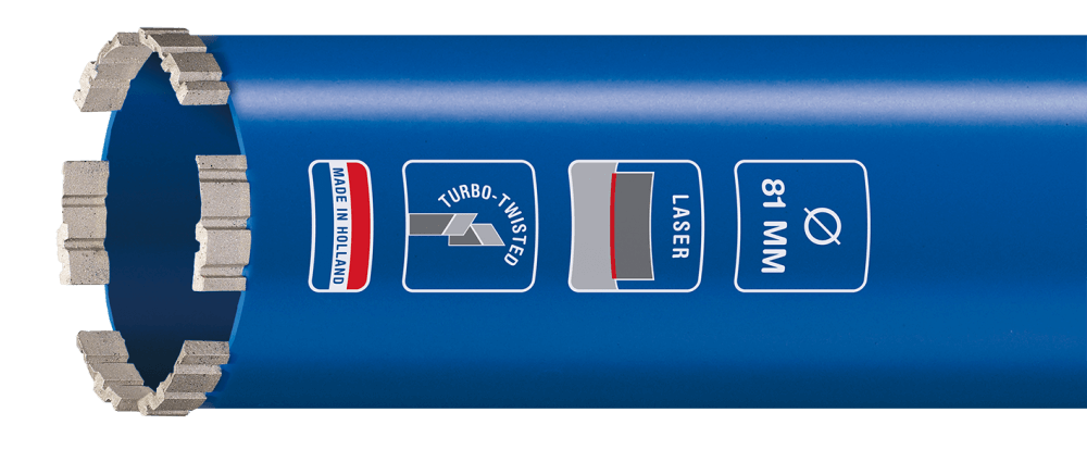 Carat EM12630050 LASER MASTER DIAMOND Foret 126x300xM30 3 Carat EM12630050 LASER MASTER DIAMOND Foret 126x300xM30
