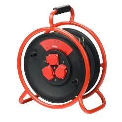 Interelek IE12540-S Enrouleur De Câble PRO ROBUST 40mtr 3 X 2.5 Schuko