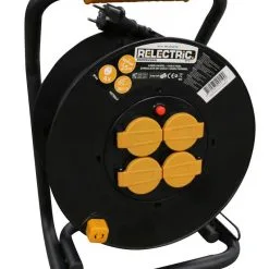 Relectric RELEC492190 PRO Enrouleur De Câble 25 Mtr IP44 3 X 1,5 Mm