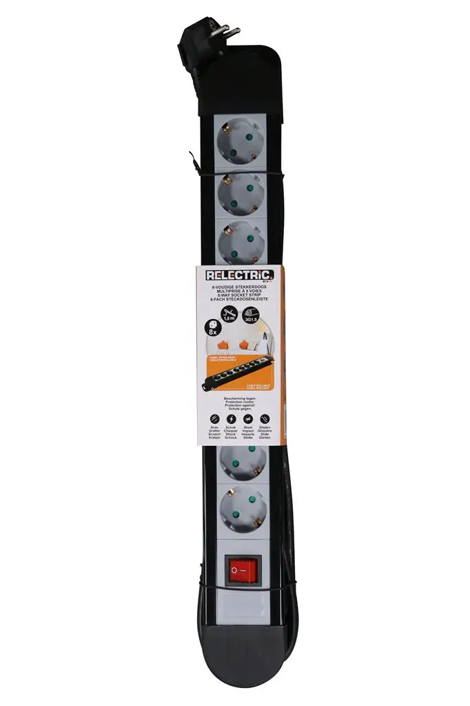 Relectric RELEC492268 Prise 1,5 M 8 Voies 3 X 1,5 Mm 4 Relectric RELEC492268 Prise 1,5 M 8 Voies 3 X 1,5 Mm – Image 2